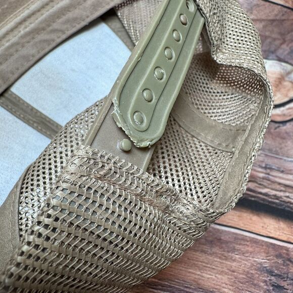 Prairie Seeds Logo Hat Mesh SnapBack Adjustable Brown Cap Leather Patch Farm - Picture 8 of 8